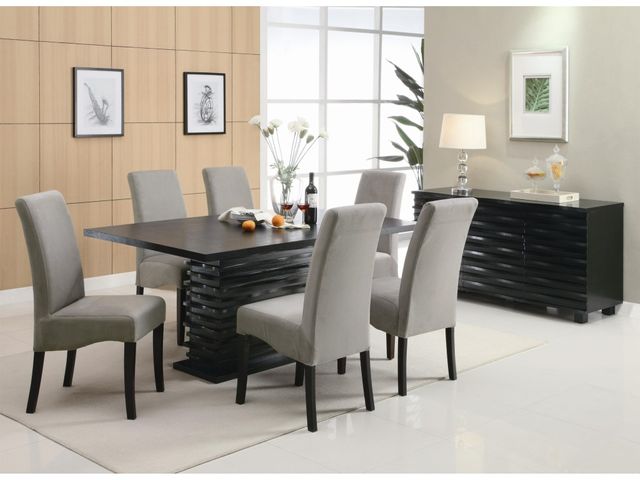Coaster® Stanton 5-Piece Black Dining Table Set 4