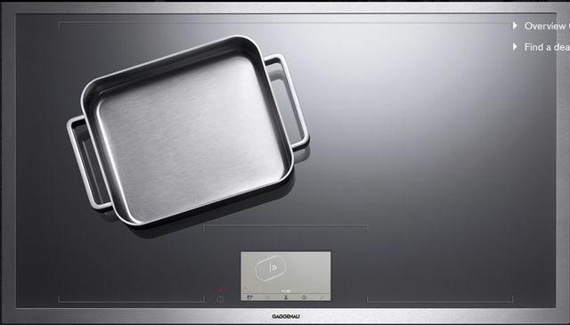 Gaggenau 36" Anthricite/Stainless Steel Full Surface Induction Cooktop