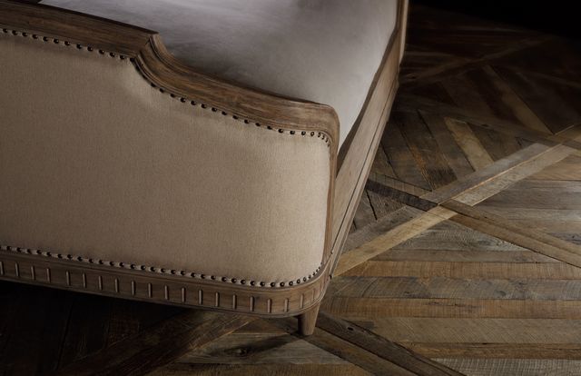 Hooker® Furniture Corsica Light Natural Acacia  King Upholstery Shelter Bed 3
