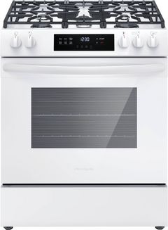 Frigidaire® 30" White Freestanding Gas Range with Front Controls