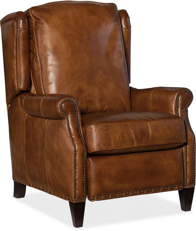 Hooker® Furniture Silas Brown All Leather Recliner-0