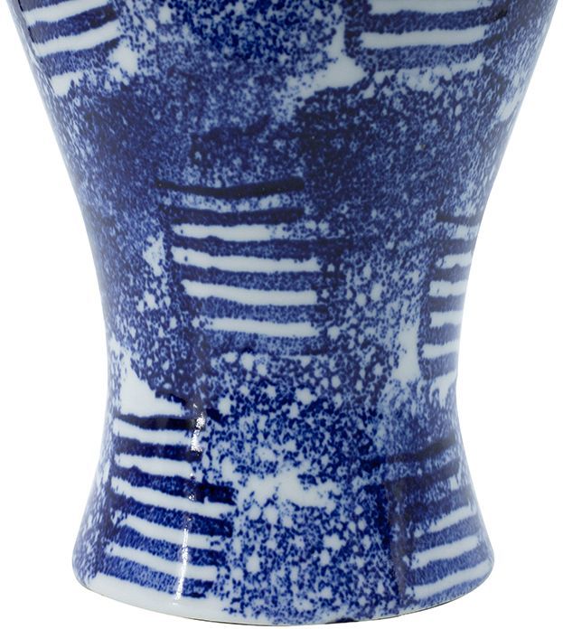 A & B Home Blue/White Vase-2