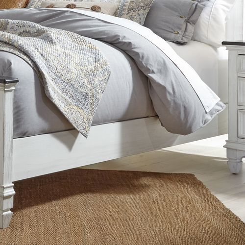 Liberty Furniture Allyson Park Wirebrushed White California King Panel Bed 6