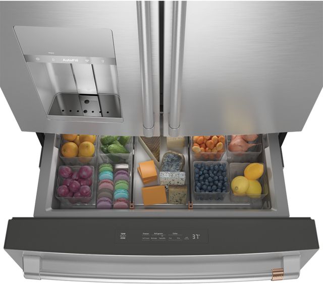 Réfrigérateur à portes françaises de 36 po Cafe™ de 27,6 pi³ - Acier inoxydable 26