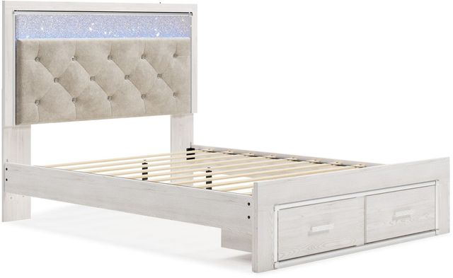 Signature Design by Ashley® Altyra White Queen Upholstered Storage Bed-1