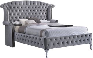 Coaster® Deanna Metallic Eastern King Upholstered Bed