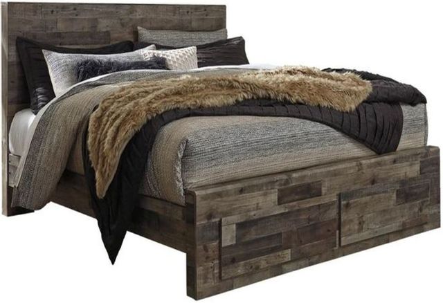 Benchcraft® Derekson 3-Piece Multi Gray Queen Panel Bed Set-1