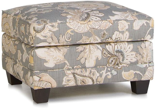 Smith Brothers 366 Collection Floral Ottoman 0