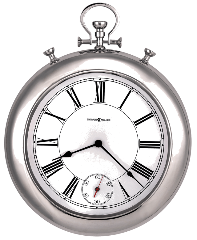 Howard Miller® Hobson Polished Chrome Gallery Wall Clock-0