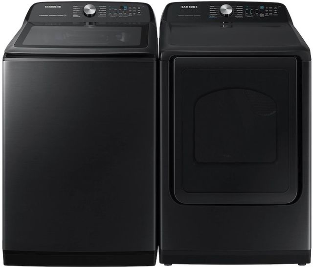 Samsung 5 2 Cu Ft Brushed Black Top Load Washer SND Appliances 