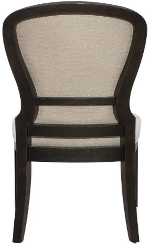 Liberty Americana Farmhouse Black/Dusty Taupe Upholstered Tufted Back Side Chair-1