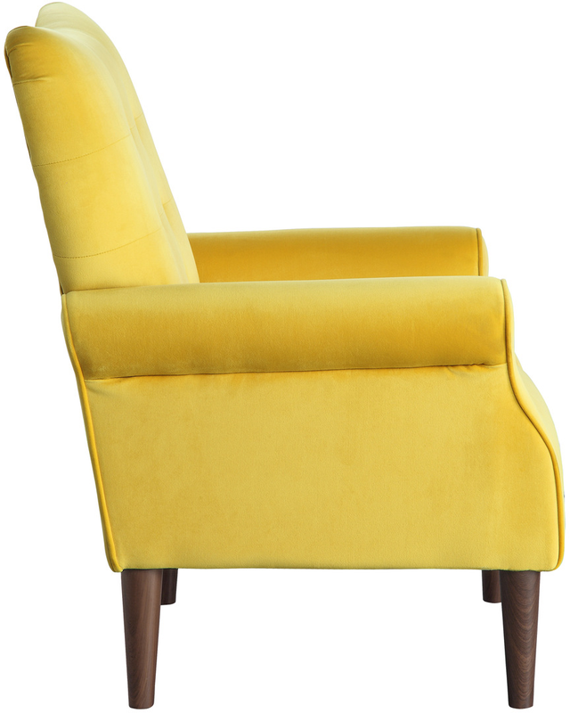 Homelegance® Kyrie Yellow Accent Chair-3