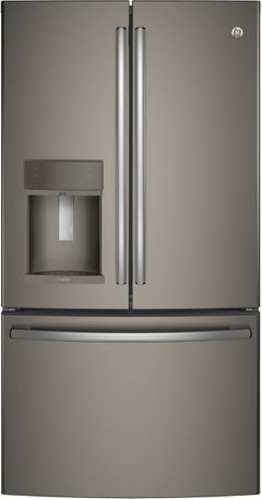 GE Profile™ 22.23 Cu. Ft. Slate Counter Depth French Door Refrigerator