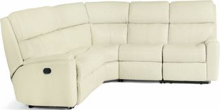 Flexsteel® Rio White Reclining Sectional