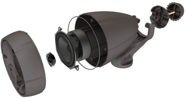 Polk Audio® Atrium Chestnut Brown Compact Staked Outdoor Loudspeaker 3
