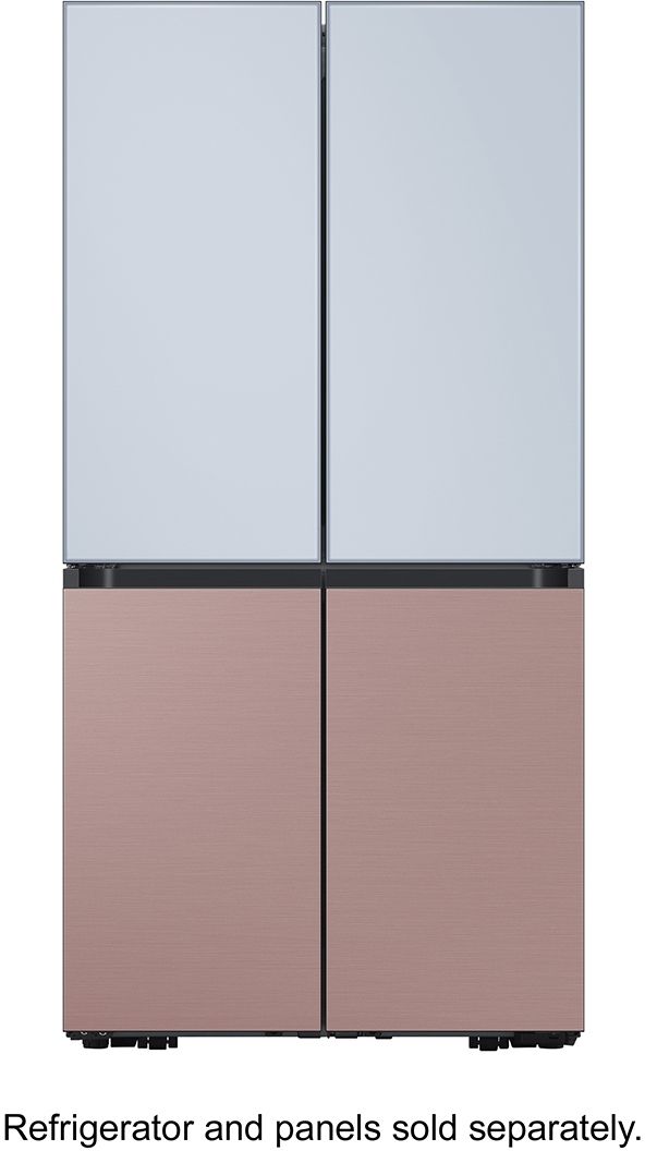 Samsung BESPOKE Champagne Rose Steel Refrigerator Bottom Panel-3
