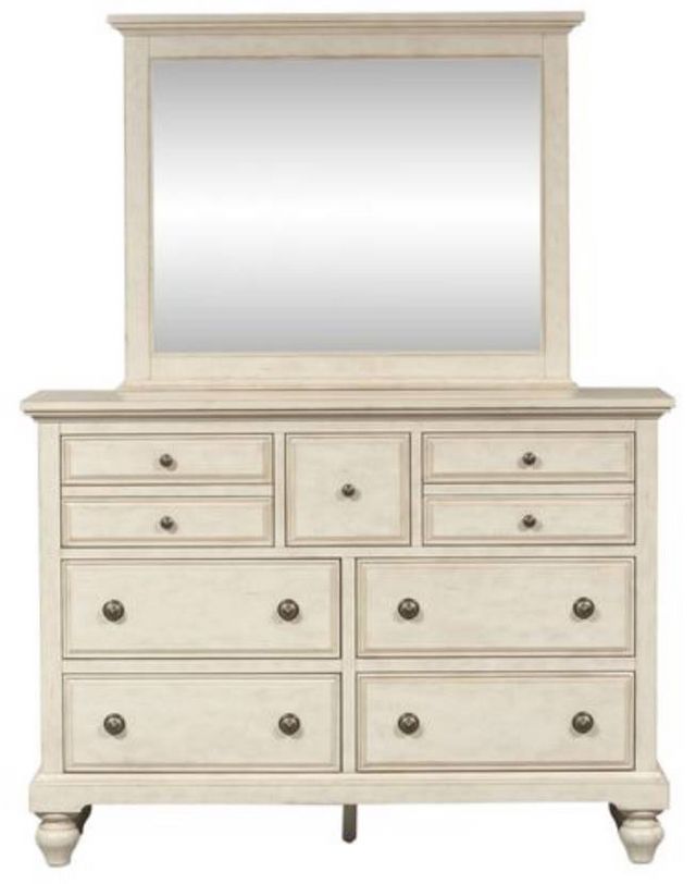 Liberty High Country Antique White Dresser & Mirror-1