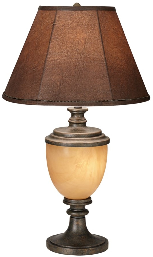 bronze table lamp with night light