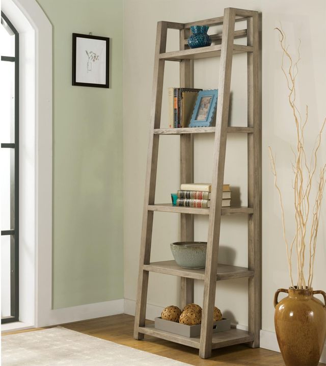 Riverside Furniture Perspectives Leaning Bookcase 1
