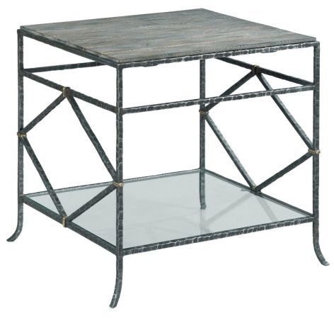 Kincaid® Trails Monterey Riverbed Lamp Table with Gray Frame-0