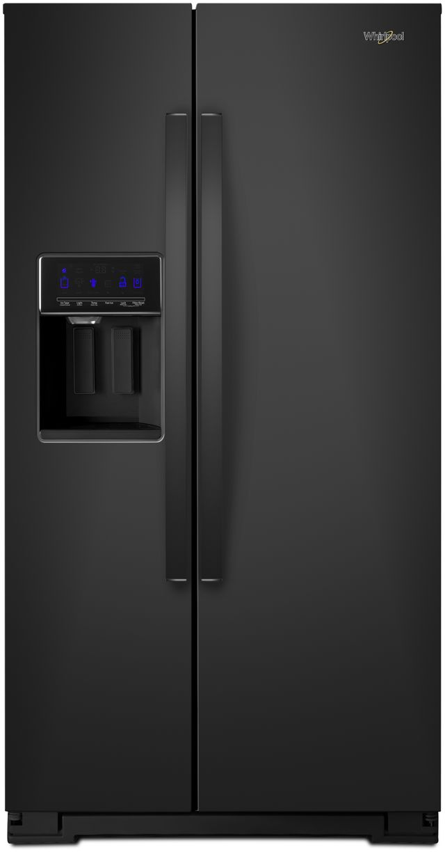 Whirlpool® 28.5 Cu. Ft. Black Side-by-Side Refrigerator