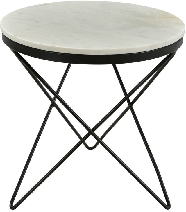 Moe's Home Collections Haley White and Black Side Table 1