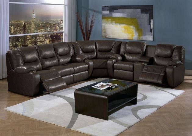 Palliser® Furniture Dugan 3-Piece Brown Sectional 1