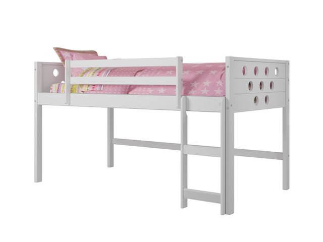 Donco Kids White Twin Loft Bed-0