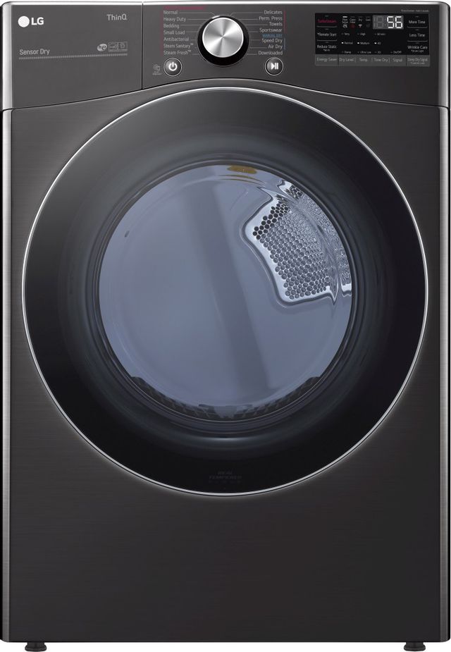 LG Black Stainless Steel Front Load Laundry Pair 15