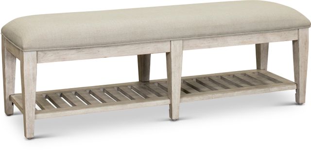 Liberty Furniture Heartland Antique White Bed Bench 0