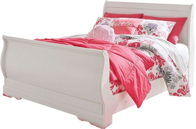 Signature Design by Ashley® Anarasia 4-Piece White Full Sleigh Bed Set-1
