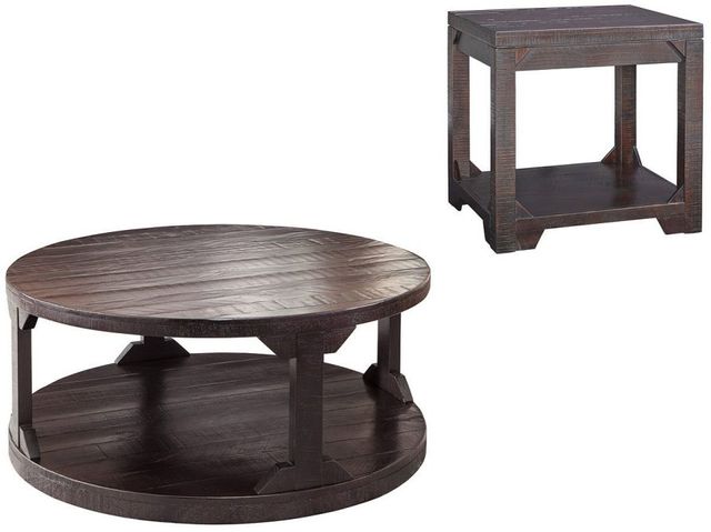 Signature Design by Ashley® Rogness Rustic Brown Coffee Table 7