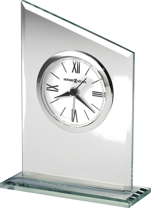 Howard Miller® Leigh Clear Glass Tabletop Clock