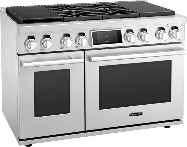Signature Kitchen Suite 48" Stainless Steel Pro Style Dual Fuel Range 9