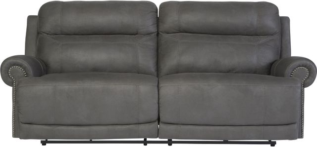 Signature Design by Ashley® Austere Gray 2 Seat Reclining Sofa 1