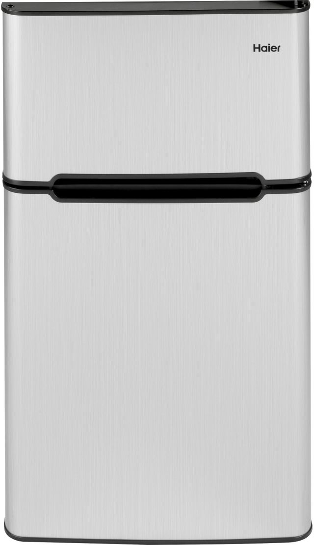 Haier 3.2 Cu. Ft. Virtual Steel Compact Refrigerator