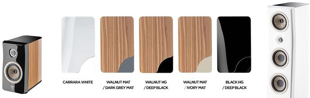 Focal® Kanta 8" Deep Black and Walnut High Gloss Floor Standing Speaker 6