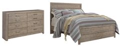 Signature Design by Ashley® Culverbach 2-Piece Gray Queen Panel Bed Set