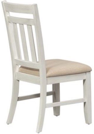 Liberty Summerville Soft White Wash Slat Back Side Chair-3