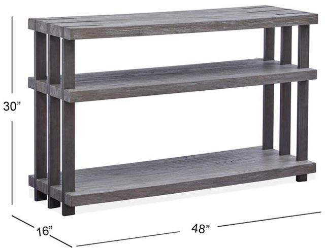Magnussen Home® Eldridge Weathered Gravel Sofa Table 5