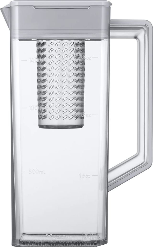 Samsung Bespoke 28.6 Cu. Ft. Charcoal Glass/Matte Black Steel French Door Refrigerator 7