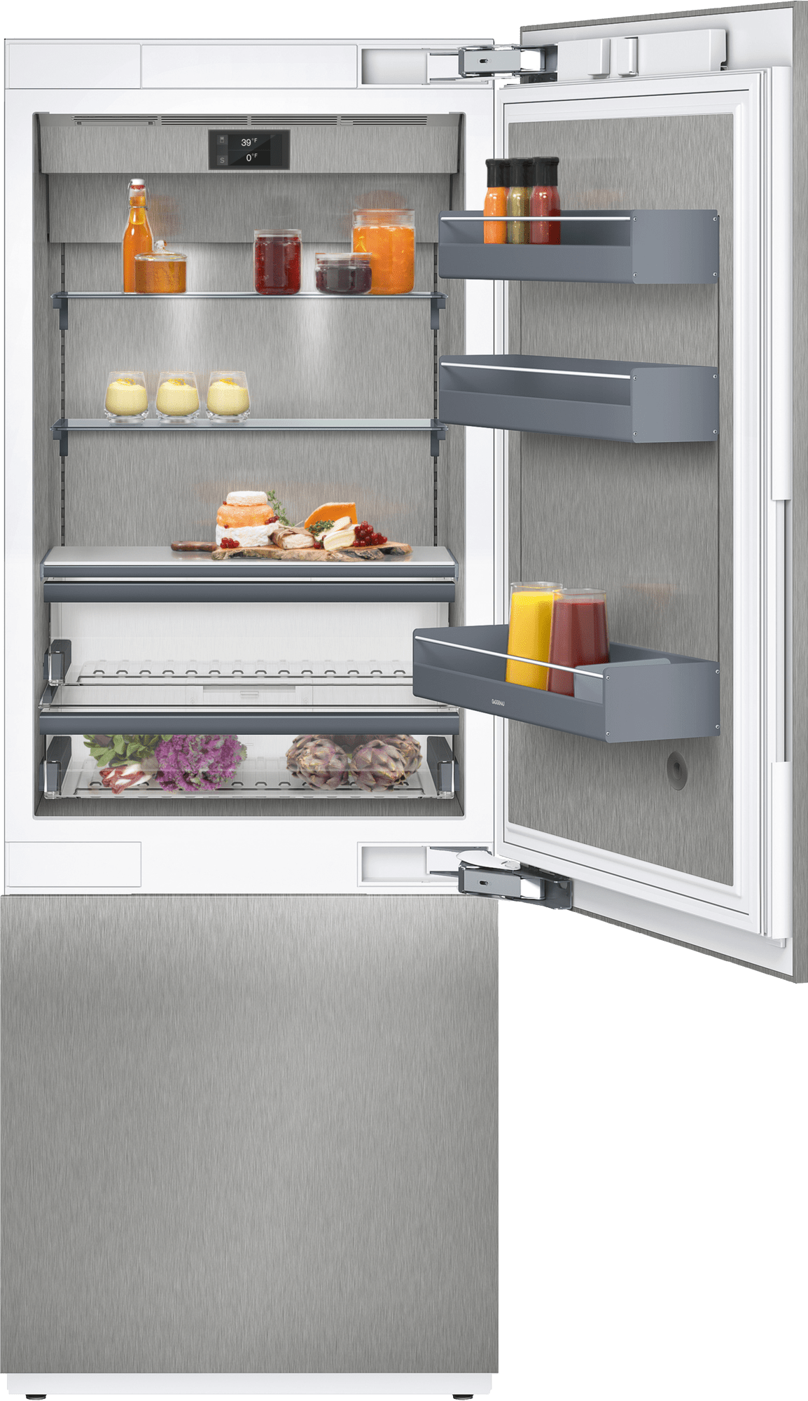 Gaggenau 400 Series 16.0 Cu. Ft. Stainless Steel Bottom Freezer Refrigerator