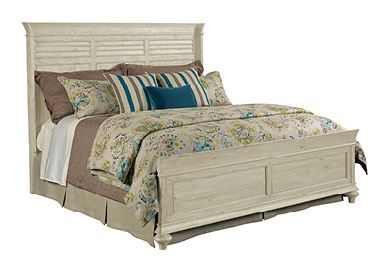 Kincaid® Weatherford-Cornsilk Collection Shelter Bed Package-Queen