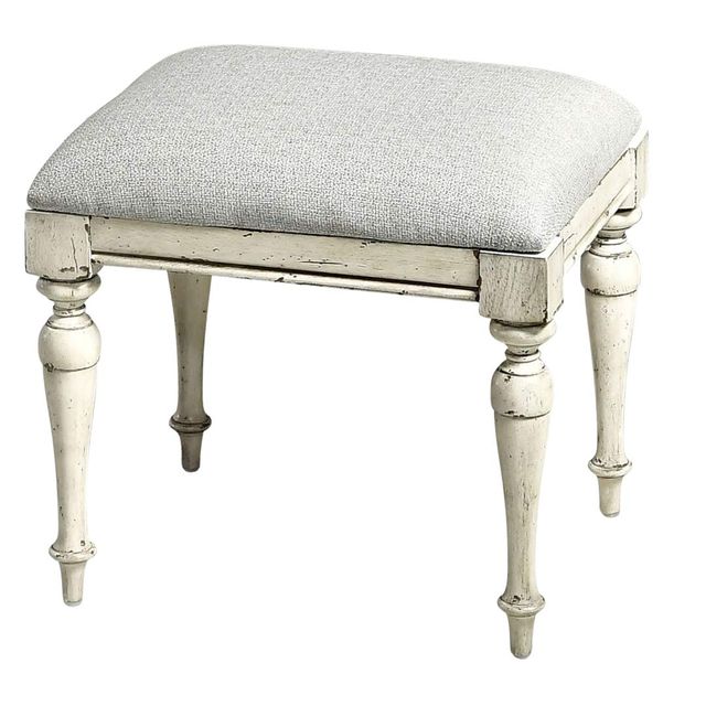 Steve Silver Co. Highland Park Cathedral White Vanity Bench-0