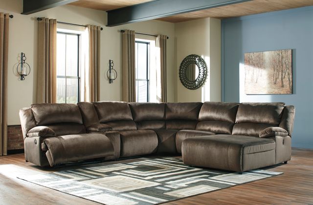 Signature Design by Ashley® Clonmel Chocolate 6 Piece Sectional with Power Reclining 26