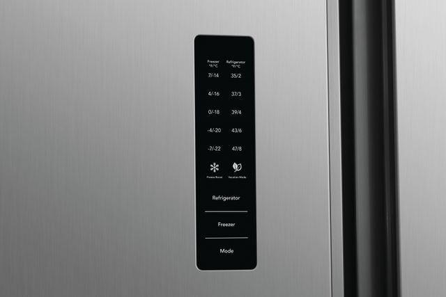 Frigidaire® 18.8 Cu. Ft. Brushed Steel Counter Depth Side-by-Side Refrigerator 8