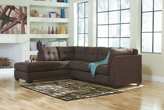 Benchcraft® Maier 2-Piece Walnut Right-Arm Facing Sectional with Chaise-1