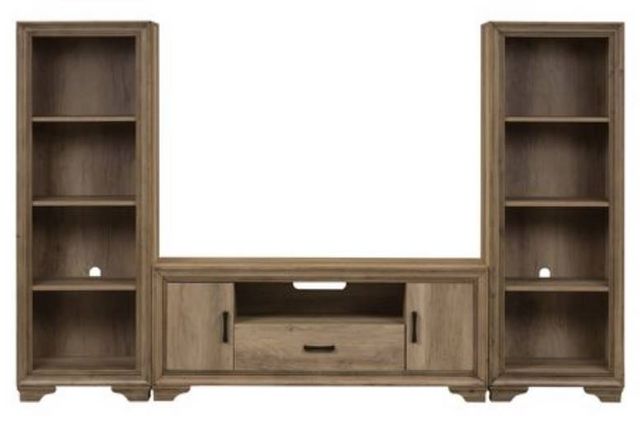 Liberty Sun Valley Sandstone Entertainment Center with Piers-1