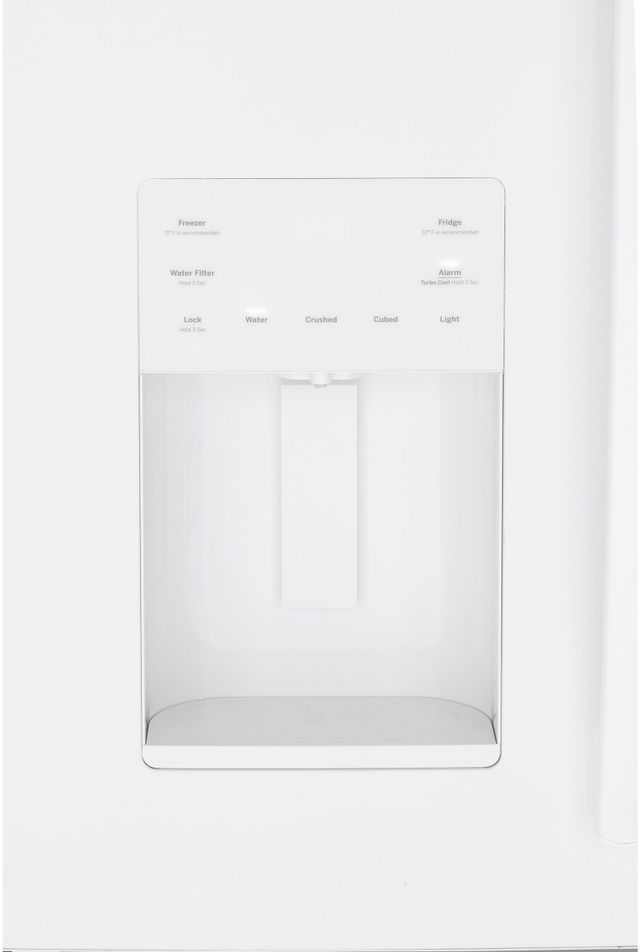 GE® 25.6 Cu. Ft. High-Gloss White Freestanding French Door Refrigerator 4