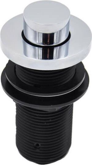 Mountain Plumbing Brushed Nickel Round Replacement "Deluxe" Raised Waste Disposer Air Switch Button